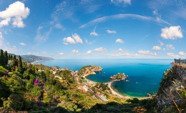 Taormina manzarayı, Sicilya