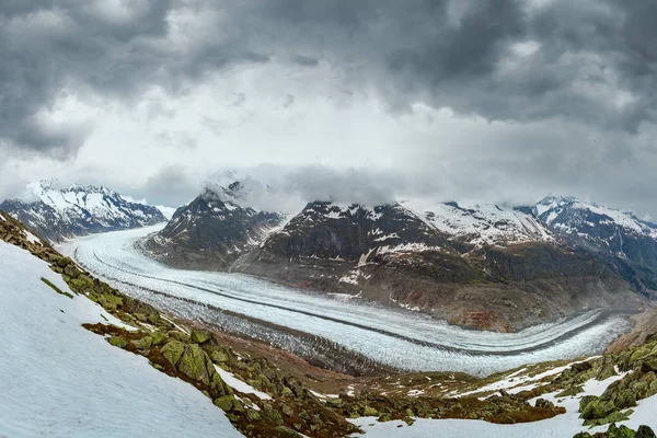 Aletsch Buzulu, İsviçre Alpleri — Stok fotoğraf