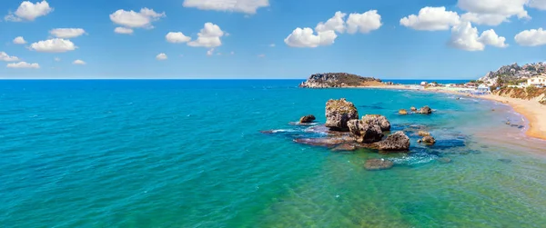 Spiaggia vicino Rocca di San Nicola, Agrigento, Sicilia, Italia — Foto Stock
