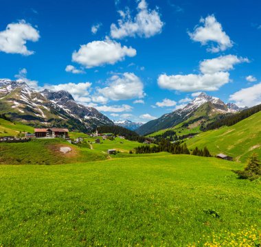 Alp manzaralı, Vorarlberg, Avusturya