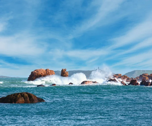 Tregastel Coast View, Brittany, Francja — Zdjęcie stockowe