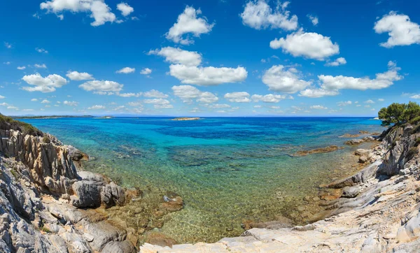 Pobřeží Egejského moře, Chalkidiki, Řecko — Stock fotografie