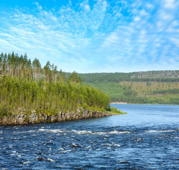 Summer river, Suécia — Fotografia de Stock