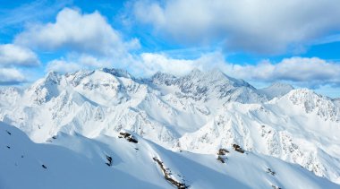 Dolomiten Alps winter panorama, Austria