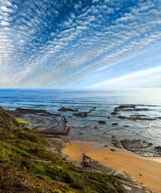 Doğal amfitiyatro Beach (Algarve, Portekiz).