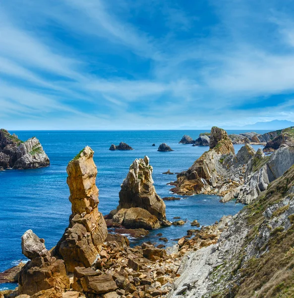 Atlantic ocean coastline near Portio Beach. — Stock Photo, Image