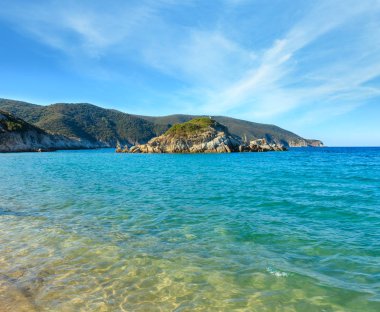 Yazlık deniz kıyısı, Sithonia, Yunanistan
