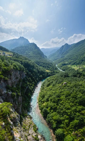 Tara Canyon Summer uppifrån (Montenegro). — Stockfoto