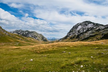 Yaz dağ Durmitor panoramik yol, Sedlo pass, Karadağ.