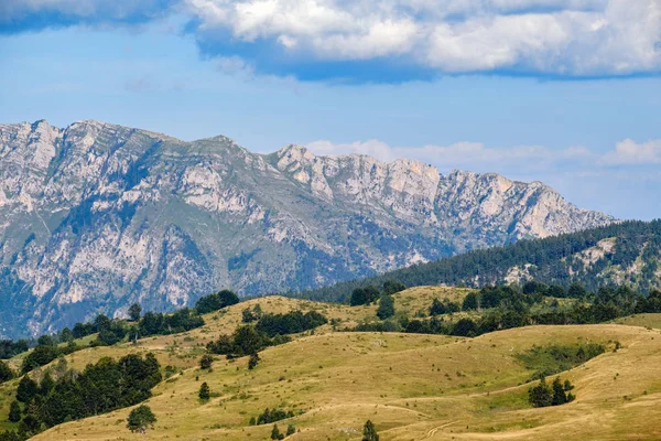 Kesävuori Durmitorin kansallispuisto, Montenegro. Durmitor-pannu — kuvapankkivalokuva