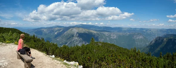 Sommar Tara Canyon i Mountain Durmitor National Park, Montenegr — Stockfoto