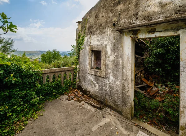 Medieval Settlement Completely Destroyed Earthquake 1979 Sutomore Bar Region Montenegro — Stock Photo, Image