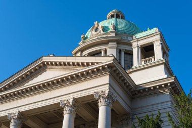 Sırbistan Cumhuriyeti Ulusal Meclisi (Skupstina) Belgrad, Sırbistan ve Avrupa 'nın merkezinde bulunan Yazlık Ev. İnşaat 1936 'ya kadar sürdü..