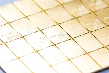 Altın külçesi değerli metaller fiziksel bir holding olarak yakın çekim