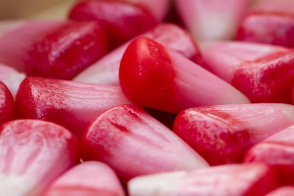 pink seasonal candy corn
