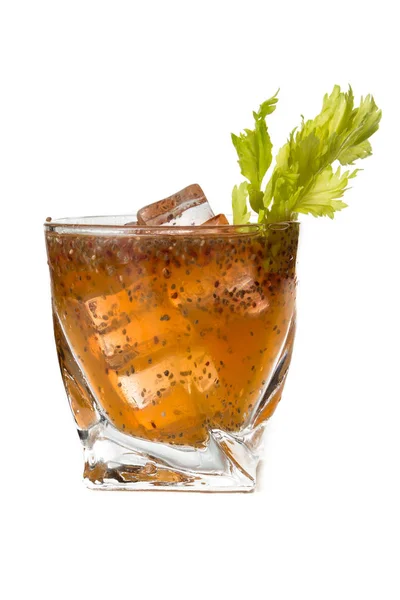 Chia zaad en kombucha cocktail — Stockfoto