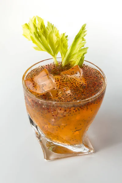 Chia tohum ve kombucha kokteyli — Stok fotoğraf