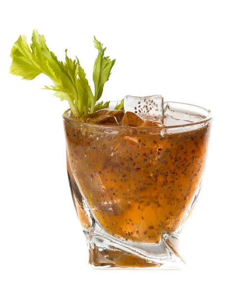 Chia seed and kombucha cocktail — Stock Photo, Image