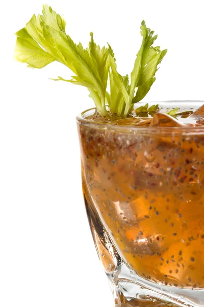 Cocktail di semi di chia e kombucha — Foto Stock