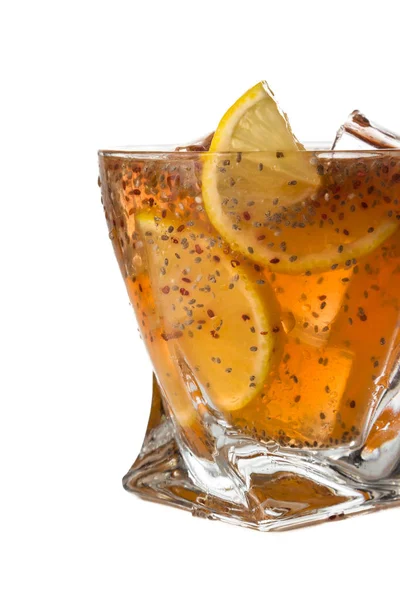 Kombucha and chia seed cocktail — Stock Photo, Image