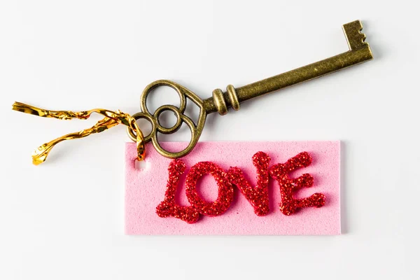 Nyckeln till kärlek — Stockfoto