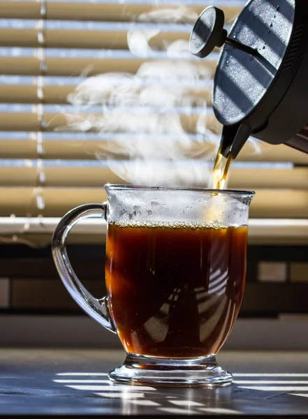 Dampfender Kaffee — Stockfoto