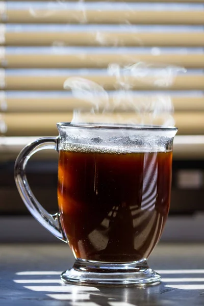 Tasse à vapeur de café — Photo