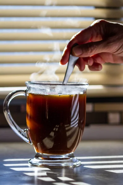 Dampfender Kaffee — Stockfoto