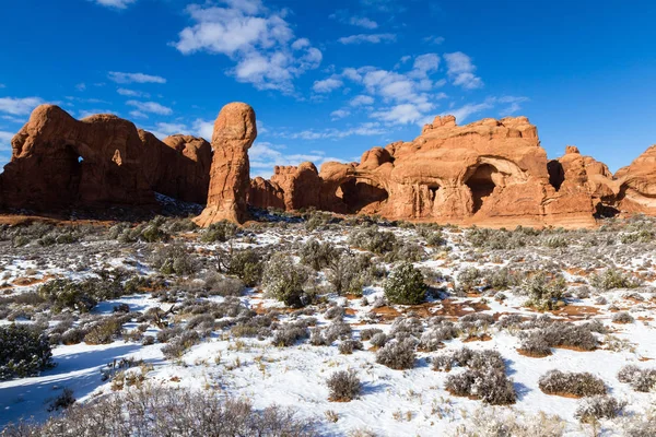 Inverno no Parque Nacional dos Arcos — Fotografia de Stock