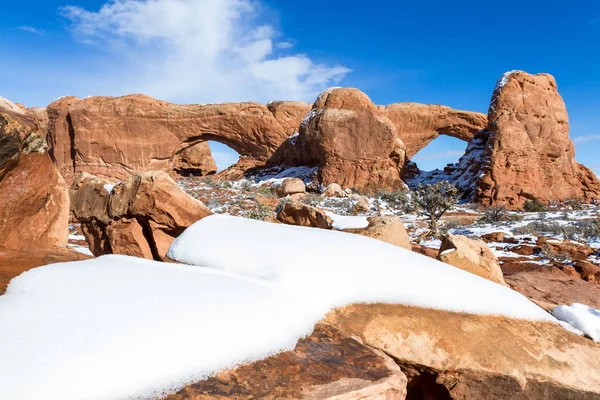 The Windows, Arches NP — Stock Photo, Image