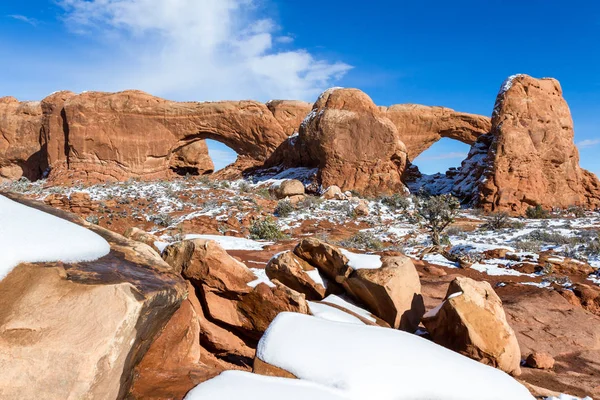 The Windows, Arches NP — Stock Photo, Image