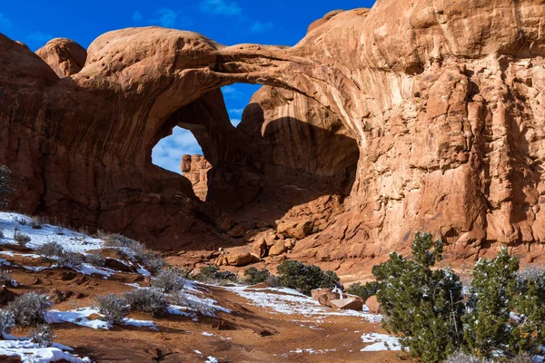 Double Arch, Arches Np — Stockfoto