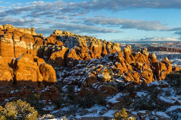 Fiery furnace overlook, Arches NP — Stock Photo, Image