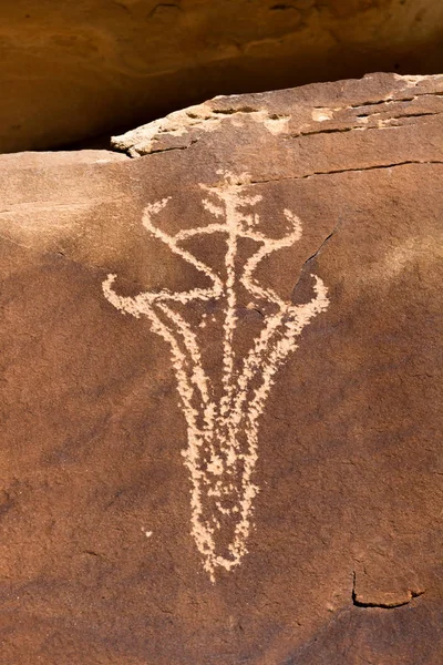 Arte rupestre Ute — Fotografia de Stock