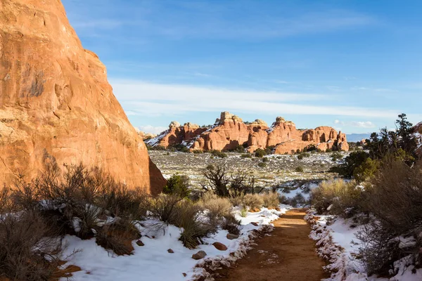 Winter in Arches NP — Stock Photo, Image