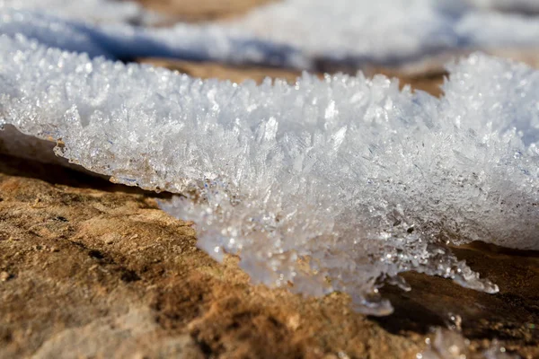Cristales de hielo naturales — Foto de Stock