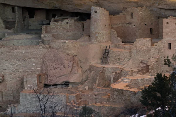 Mesa verde np 的悬崖住区 — 图库照片