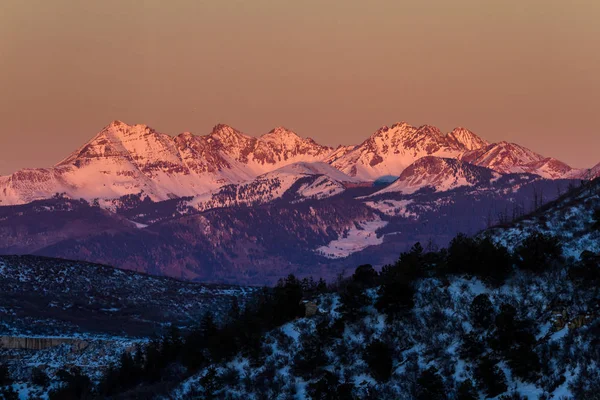 Colorful mountain tops — Stock Photo, Image