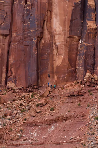 Rock climbing in Utah — Stock Photo, Image