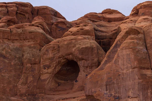 Verborgen Arch in Arches Np — Stockfoto