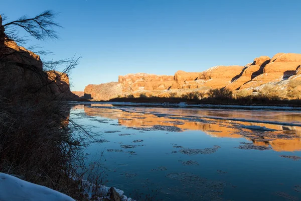 Ice in the Colorado River — Stock Photo, Image