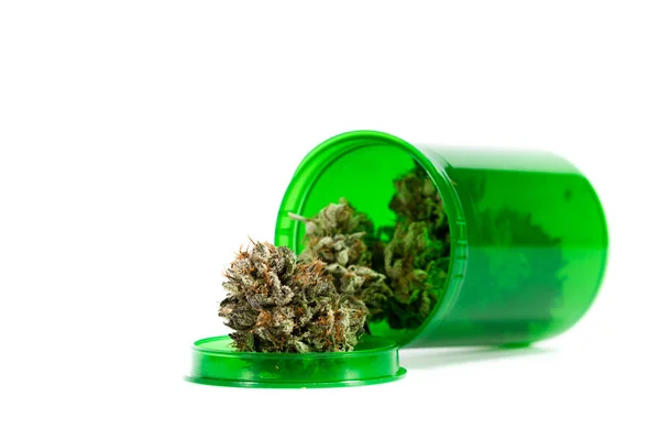 Prescrição de cannabis sobre branco — Fotografia de Stock