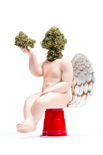 Anjo da guarda da cannabis — Fotografia de Stock