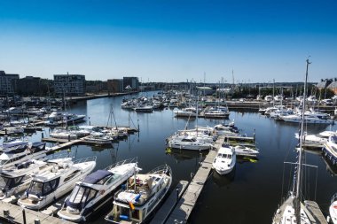 Ipswich Harbour Suffolk İngiltere'de havai görünümü