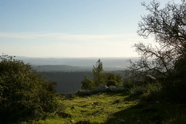 Vista das colinas de Jerusalém. Khirbet Hanot. Israel  . — Fotografia de Stock