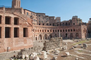 İmparator Augustus'un İmparatorluk forumu. Roma. İtalya .
