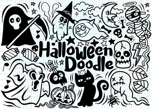 Cadılar Bayramı afiş tasarımı vektör vampir cadı anne kurt adam hayalet reaper karakteri ile ayarla