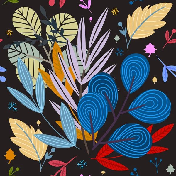 Croquis vectoriel dessiné à la main illustration de fleur abstraite colorée — Image vectorielle
