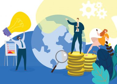 Kavram iş vektör illustratio