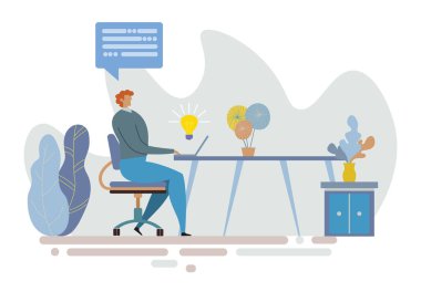 İş analisti kavramı. Finansal verileri analiz eden kişi. Bu